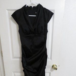 Xscape by Joanna Chen Black Ruched Cocktail dress